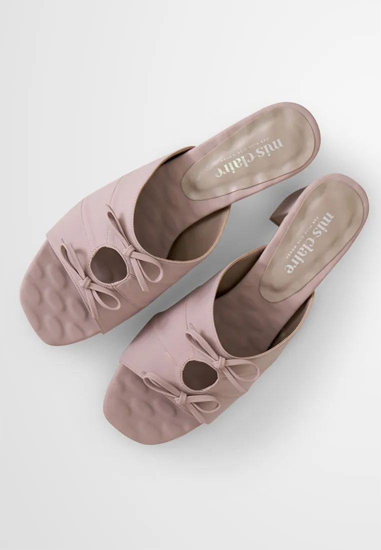 Cataleya Elegant Ribbon Chunky Heels