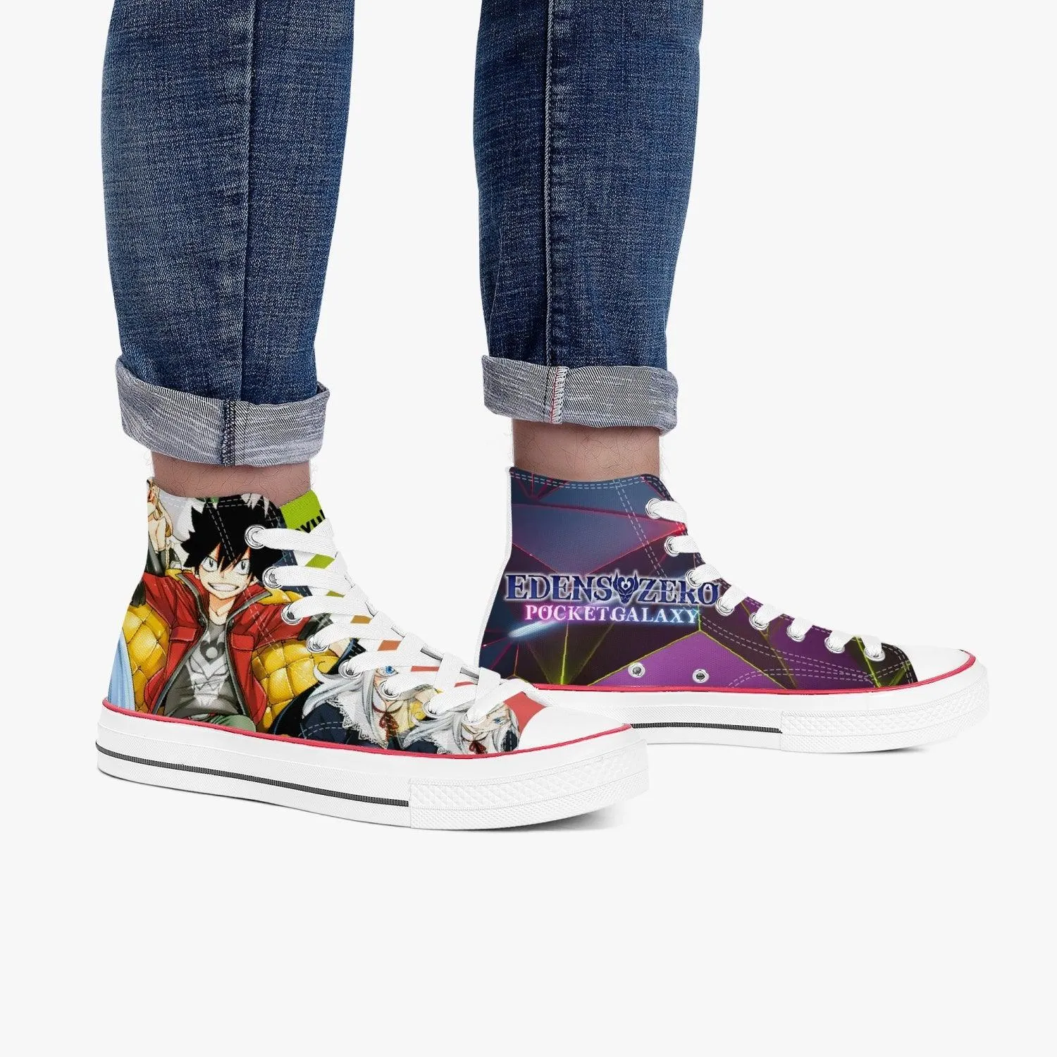 Edens Zero Shiki Granbell A-Star High White Anime Shoes
