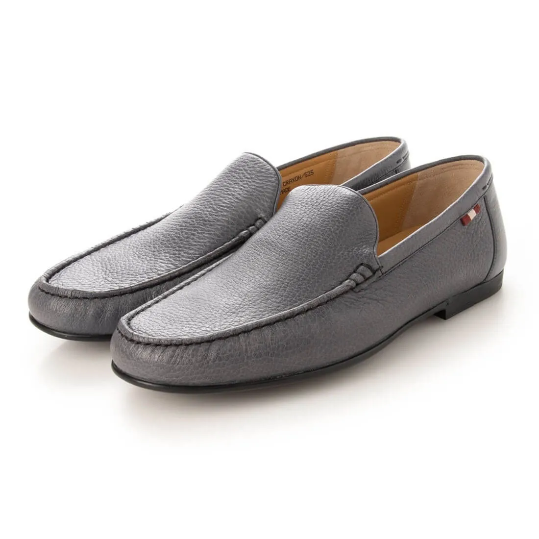 NEW Bally Craxon Men's 6231424 Grey Leather Loafers US 6 MSRP $560
